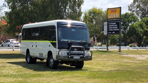 Greyhound Toyota Coaster for new Bus 4x4 website