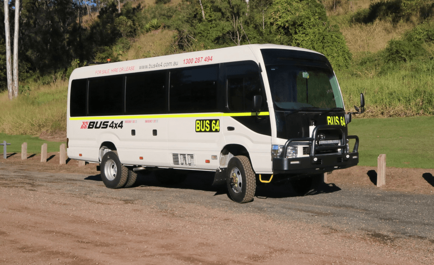 Bus 4×4 Mine Spec Conversion of Coaster