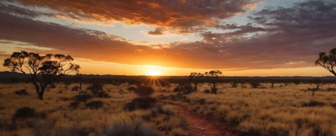 Remote Country 28 Sun setting in the Outback | image for the Remote Country Industries page.
