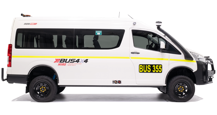 Home 40 After photo of a vehicle receiving various 4x4 conversions | Featured image for the Home page of Bus 4X4 Group.