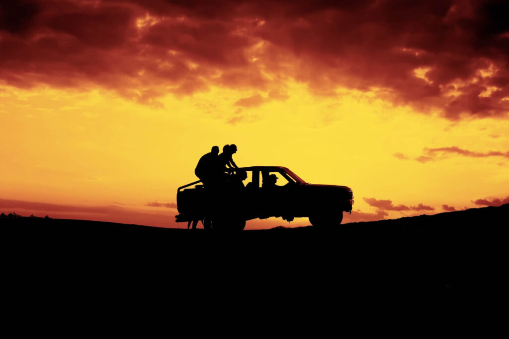 People taking a 4WD off road | Featured image of the Four Wheel Drive Off Road Vehicles Blog by Bus 4x4 Group.