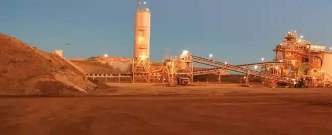 Mining 34 Mining operation at dusk | image for the Industries page.